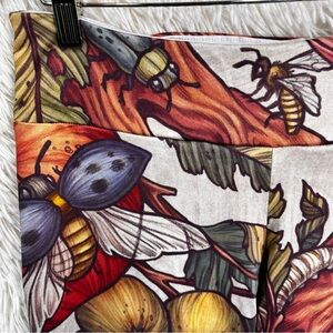 Bug Floral All Over Print Leggings Large Society 6 Nature Forest Fairycore Sport